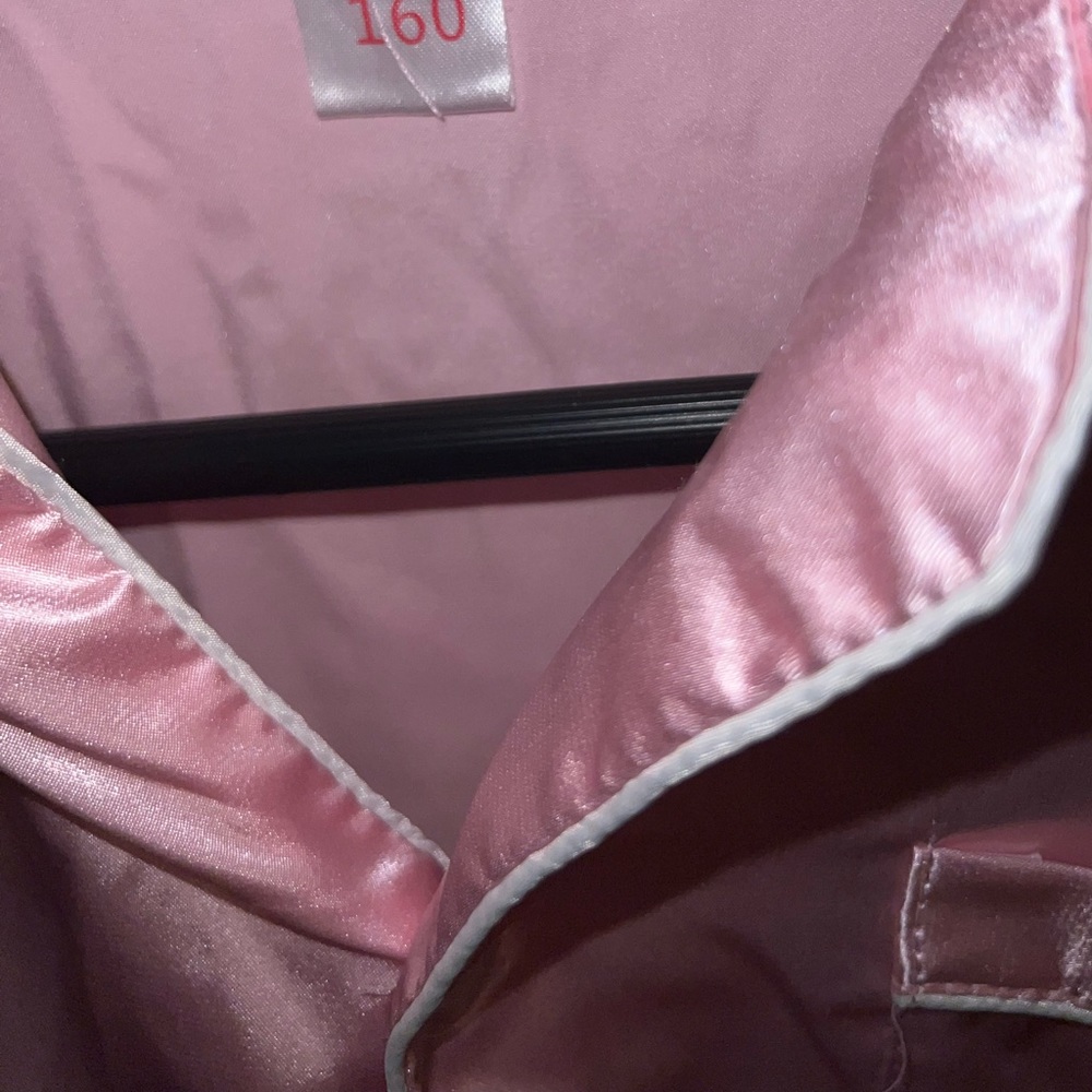 Pink Shiny button down top size S